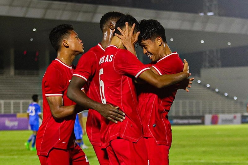 Selebrasi Jens Raven dan Toni Firmansyah Timnas Indonesia Libas Maladewa 4-0 - Bagian 4