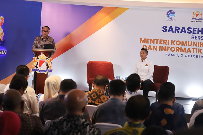Sarasehan bersama Menkominfo, Kadin Dorong Sektor Ekonomi Digital Indonesia  - Bagian 3
