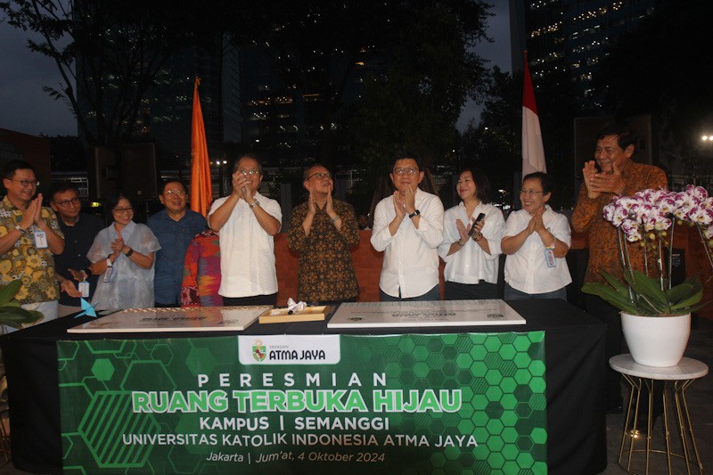 Unika Atma Jaya Bangun Ruang Terbuka Hijau di Lingkungan Kampus - Bagian 1