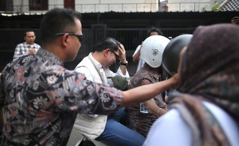 Ridwan Kamil Panas-panasan Naik Ojek Online Hadiri Peresmian Kantor DPD Gerindra Jakarta - Bagian 3