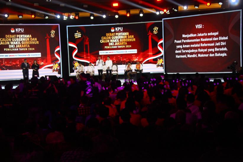Suasana Debat Perdana Cagub-Cawagub Jakarta - Bagian 2