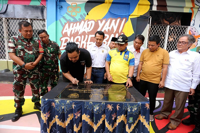 Mural Ahmad Yani Basketball Park Tumbuhkan Semangat Anak Muda - Bagian 1