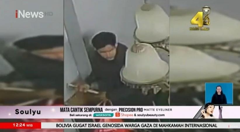 Aksi Pencurian Kotak Amal di Musala Terekam CCTV, Pelaku 4 Orang