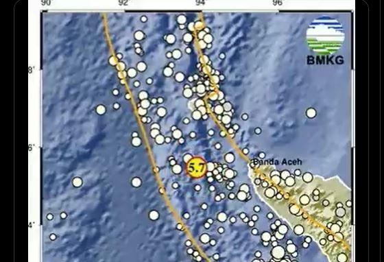 Info Bmkg Gempa Terkini M 5 8 Guncang Banda Aceh