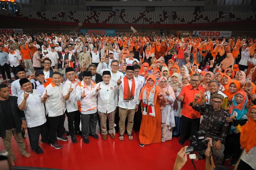  Pasangan RIDO Disambut Ribuan Kader PKS Jakarta Timur - Bagian 3