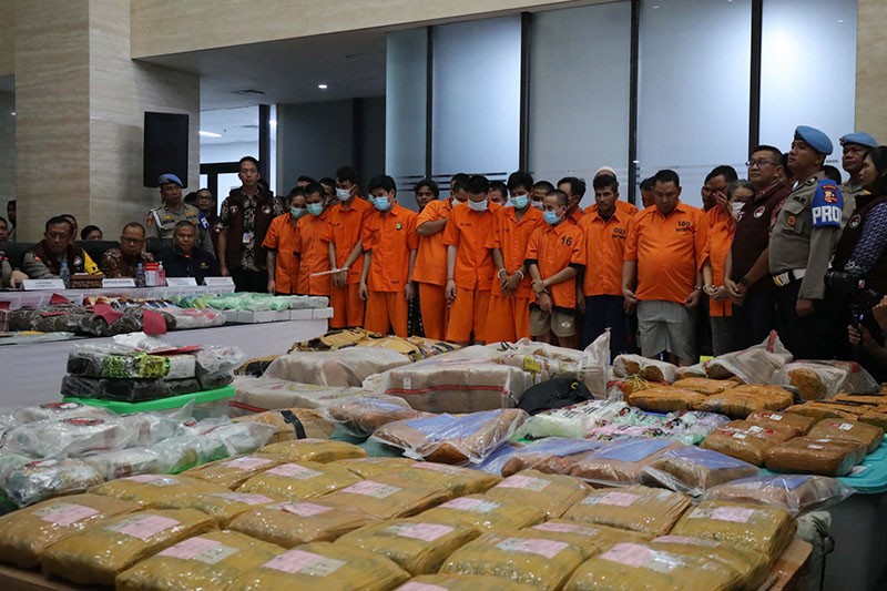 136 Orang Terlibat Jaringan Narkoba Internasional Ditangkap Bareskrim - Bagian 2