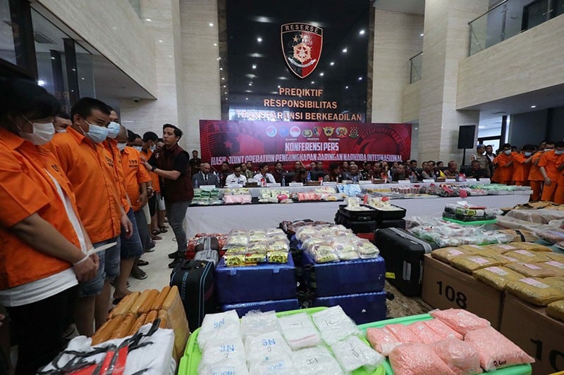 136 Orang Terlibat Jaringan Narkoba Internasional Ditangkap Bareskrim - Bagian 1