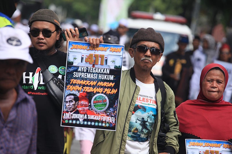 Aksi Ratusan Massa Reuni 411 - Bagian 4