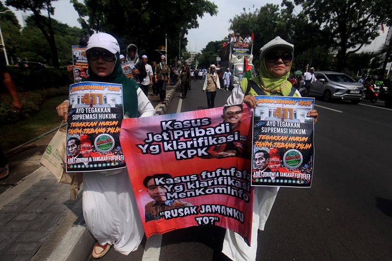 Aksi Ratusan Massa Reuni 411 - Bagian 3