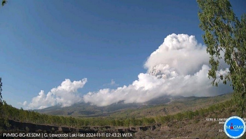 title Gunung Lewotobi Laki-Laki Kembali Erupsi Hari Ini, Tinggi Kolom Abu 2.000 Meter Gunung Lewotobi Laki-Laki Kembali Erupsi Hari Ini, Tinggi Kolom Abu 2.000 Meter