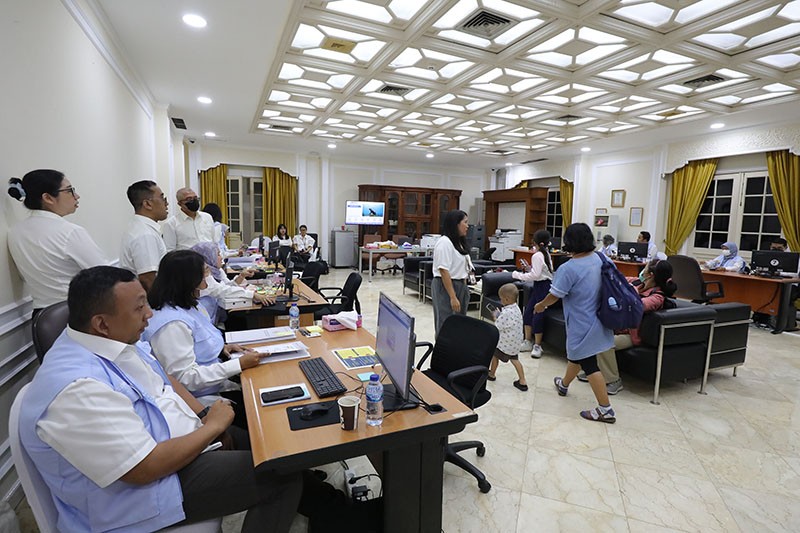 Suasana Posko Lapor Mas Wapres di Istana Wakil Presiden - Bagian 3