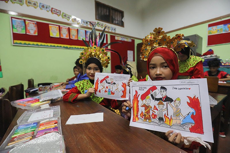 Keseruan Peringatan Hari Pahlawan di SDN 01 Menteng bersama MNC Group - Bagian 4