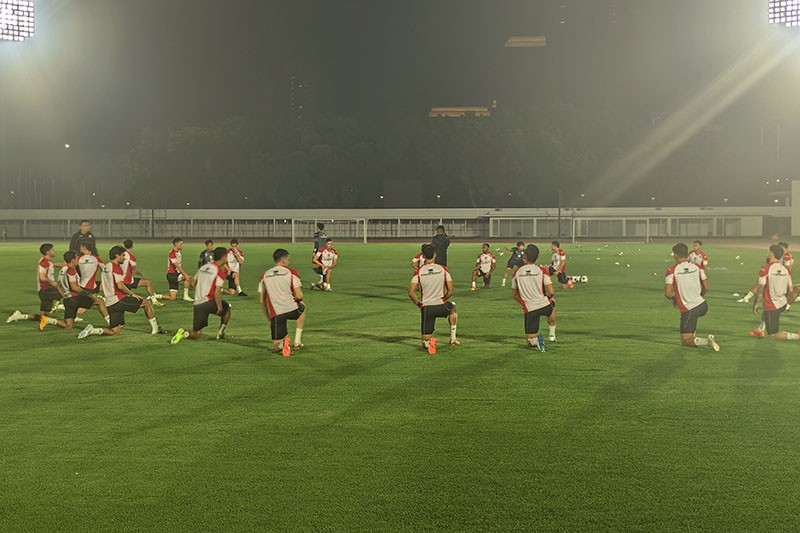 Tanpa Kevin Diks, Timnas Indonesia Latihan Jelang Hadapi Arab Saudi - Bagian 1
