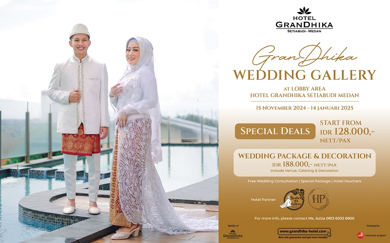 Tawarkan Paket Menarik, Hotel Grandhika Setiabudi Medan Gelar Wedding Gallery  