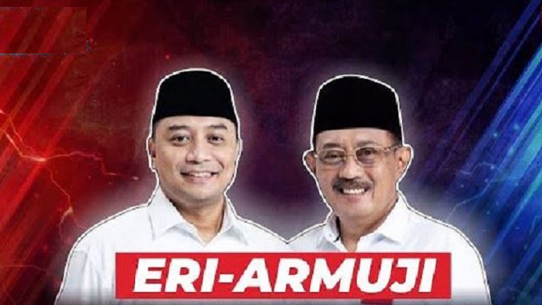 title Hasil Quick Count Pilkada Surabaya, Eri Cahyadi-Armuji Menang Telak Lawan Kotak Kosong Hasil Quick Count Pilkada Surabaya, Eri Cahyadi-Armuji Menang Telak Lawan Kotak Kosong