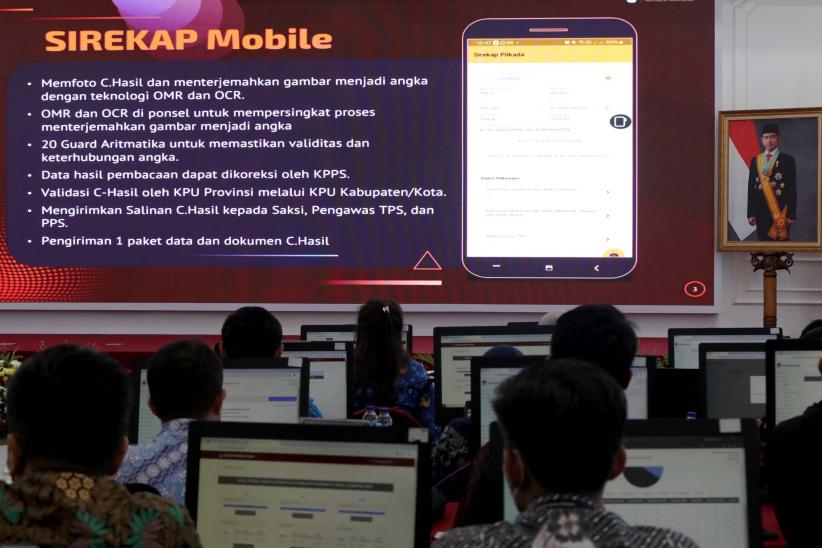 Suasana Ruang Monitoring Rekapitulasi Penghitungan Suara Pilkada Serentak 2024 - Bagian 2