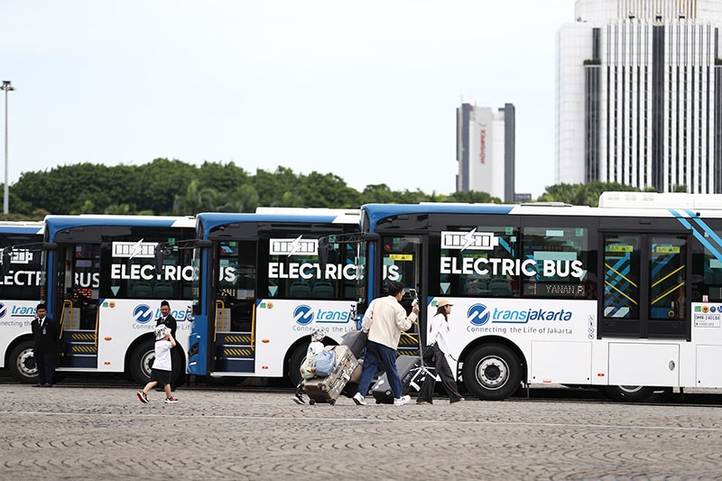 Penampakan 200 Armada Baru Bus Listrik Transjakarta - Bagian 1