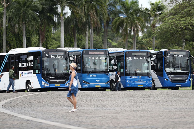 Penampakan 200 Armada Baru Bus Listrik Transjakarta - Bagian 2