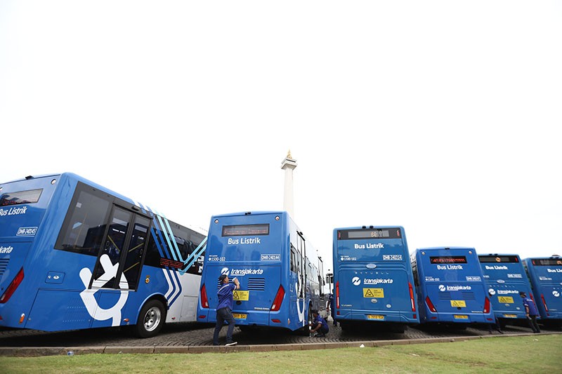 Penampakan 200 Armada Baru Bus Listrik Transjakarta - Bagian 4
