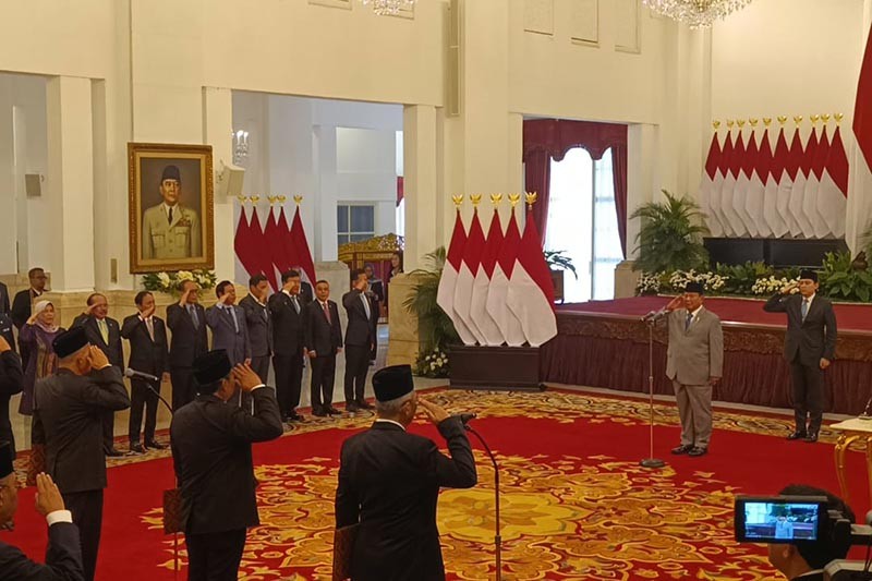 Presiden Prabowo Lantik Pimpinan dan Dewas KPK Periode 2024-2029 - Bagian 1