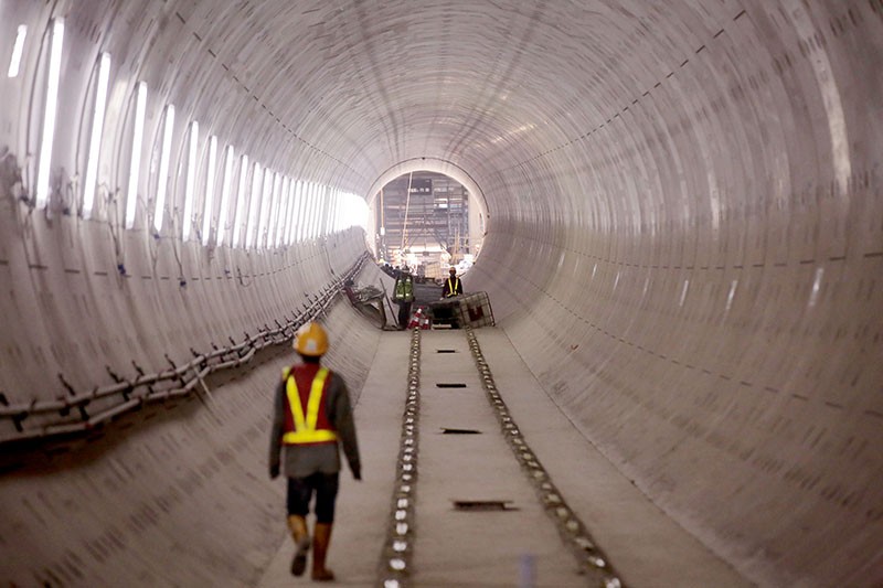 Penampakan Terowongan Bawah Tanah MRT Jakarta Bundaran HI - Kota Tua - Bagian 4