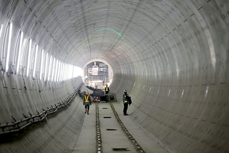 Penampakan Terowongan Bawah Tanah MRT Jakarta Bundaran HI - Kota Tua - Bagian 3