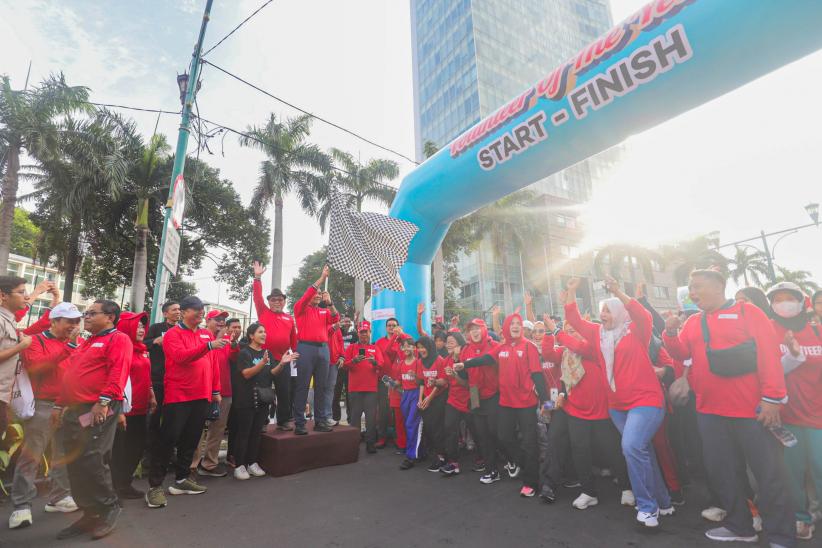 MNC Peduli Dukung Gerak Jalan Santai 1.200 Relawan PMI Jakarta Pusat - Bagian 1