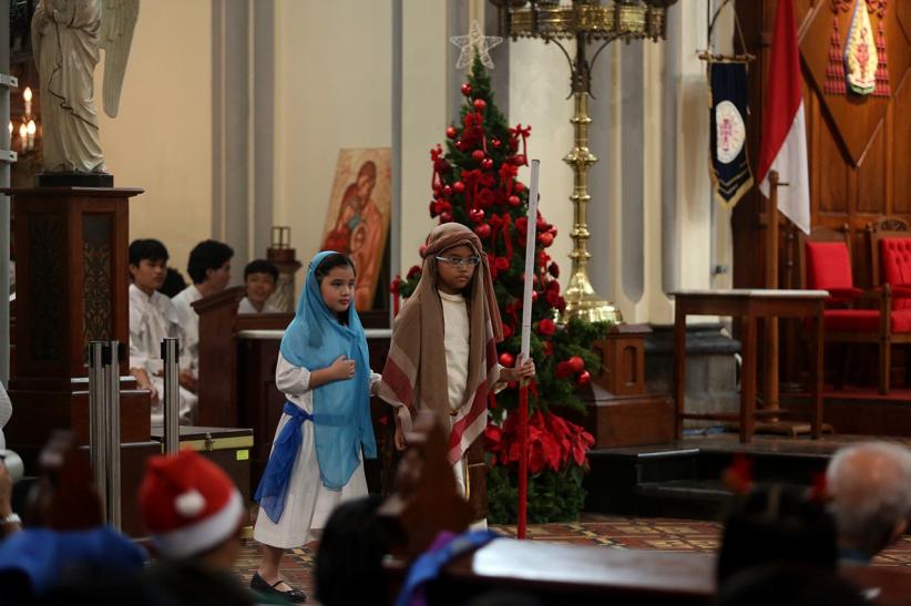 Potret Operet Anak-Anak saat Misa Natal - Bagian 4