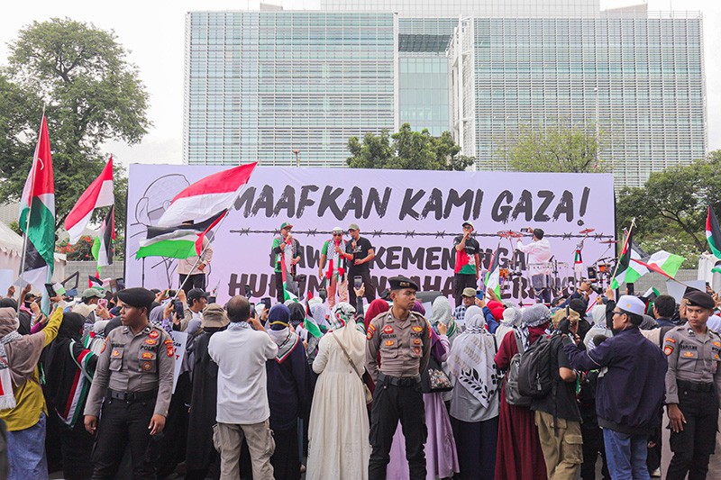 Aksi Bela Palestina Dukung Gencatan Senjata di Gaza - Bagian 1