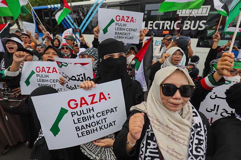 Aksi Bela Palestina Dukung Gencatan Senjata di Gaza - Bagian 2