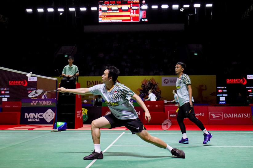 Ekspresi Ganda Putra Indonesia Ahsan-Hendra Resmi Pensiun dari Bulu Tangkis - Bagian 3