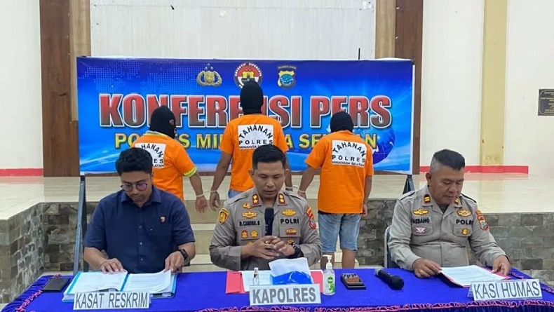 Ancam hingga Peras Warga, 3 Polisi Gadungan di Minahasa Selatan Ditangkap