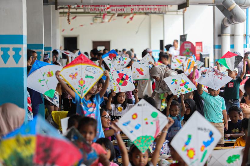 Antusiasme Anak-Anak Rusunawa Penggilingan Ikuti Gerakan Literasi Jakarta - Bagian 4