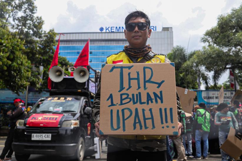Ratusan Driver Ojek Online Tuntut THR hingga Cuti Hamil untuk Perempuan - Bagian 4