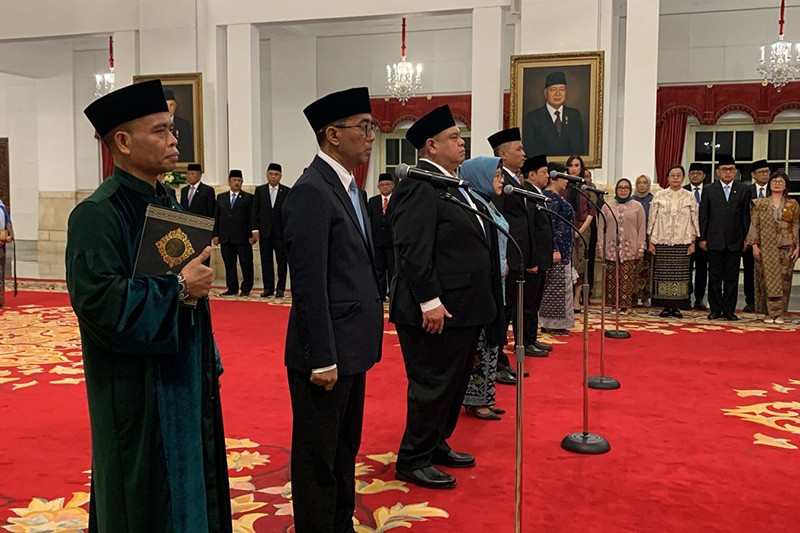 Momen Presiden Prabowo Lantik Brian Yuliarto jadi Mendikti Saintek Gantikan Satryo - Bagian 3