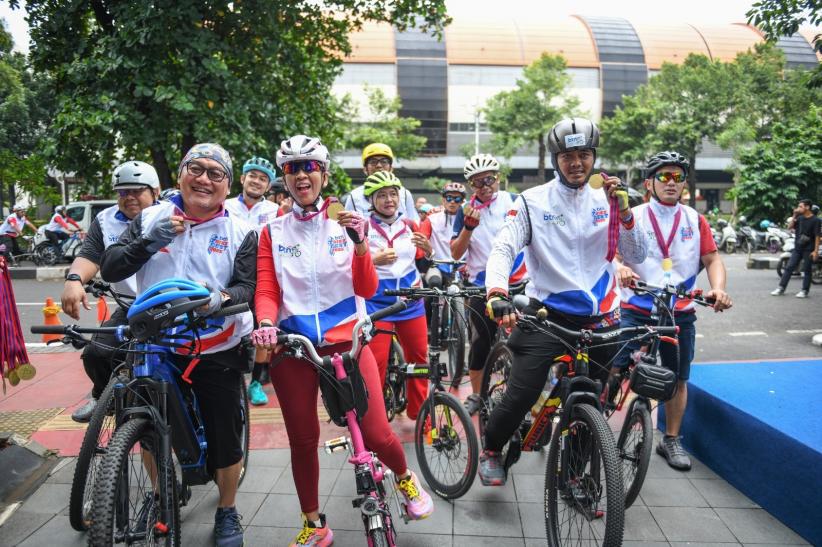 500 Peserta Gowes Keliling Jakarta, Rute 20-75 Km Finish di Menara II BTN - Bagian 5