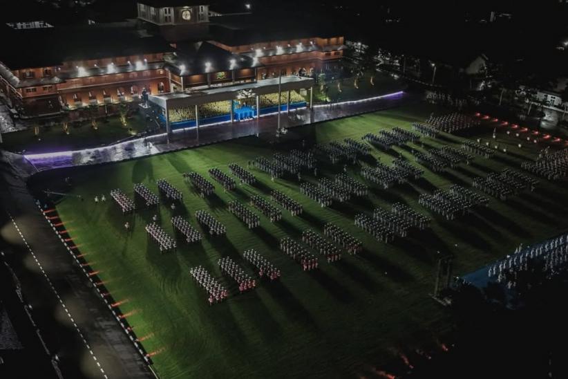 Potret Presiden Prabowo, SBY dan Jokowi Berseragam Militer di Tengah Guyuran Hujan - Bagian 5