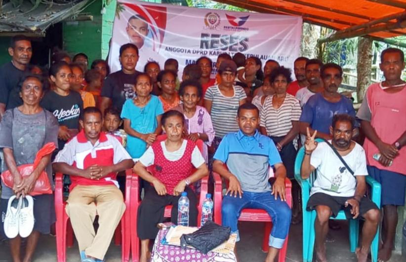 Anggota DPRD Partai Perindo Andarias Kawan Serap Aspirasi di Aru Tengah