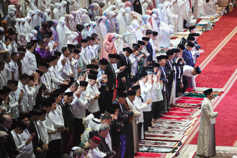 Presiden Prabowo dan Wapres Gibran Salat Idul Fitri di Masjid Istiqlal - Bagian 4