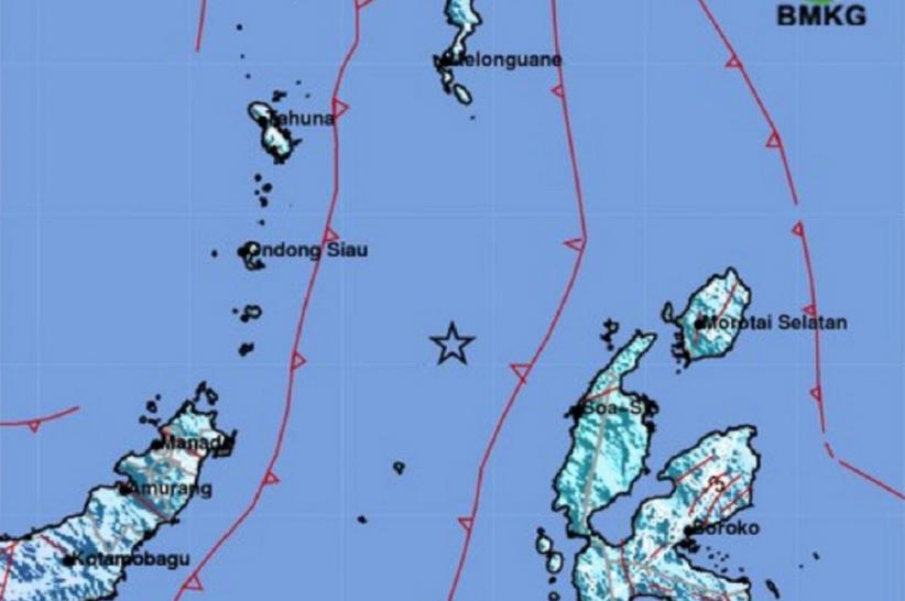 Gempa Terkini M6,0 Guncang Pulau Doi Maluku Utara, Terasa Kuat di Manado