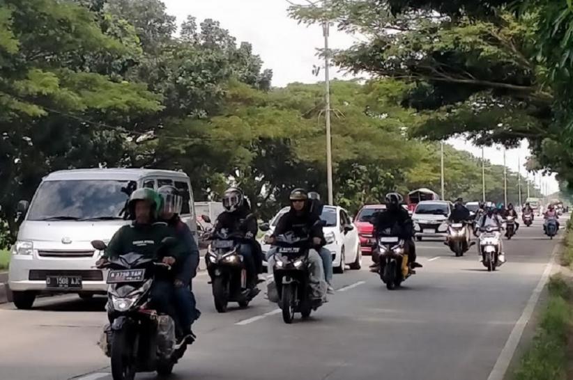Arus Balik Lebaran, Jalur Pantura Indramayu Ramai Lancar Didominasi Pemudik Motor