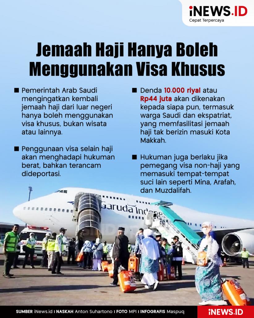 Infografis Arab Saudi Peringatkan Jemaah Haji Gunakan Visa Khusus 