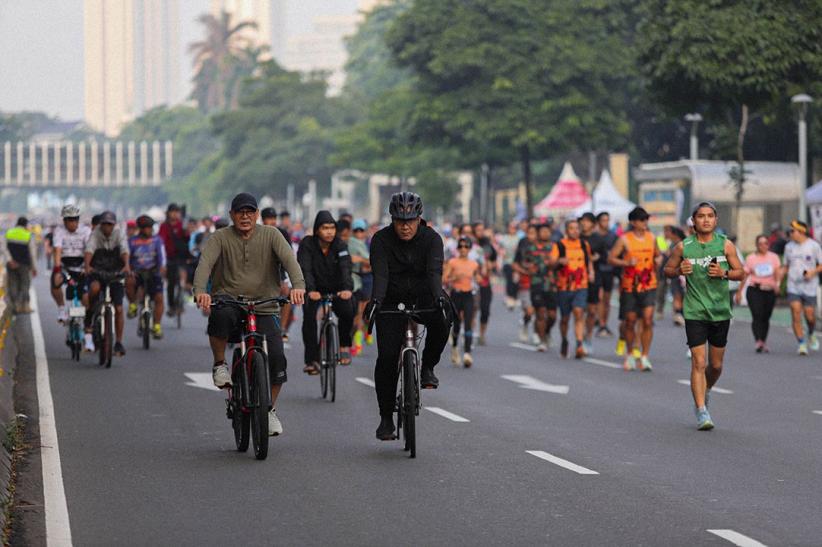 Suasana CFD Jakarta Dipadati Warga Setelah Libur Lebaran - Bagian 2