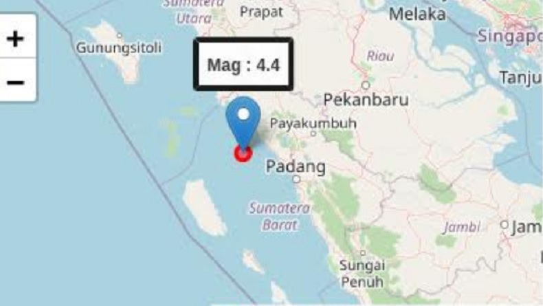Usai Gunung Marapi Meletus, Agam Diguncang Gempa Magnitudo 4,4