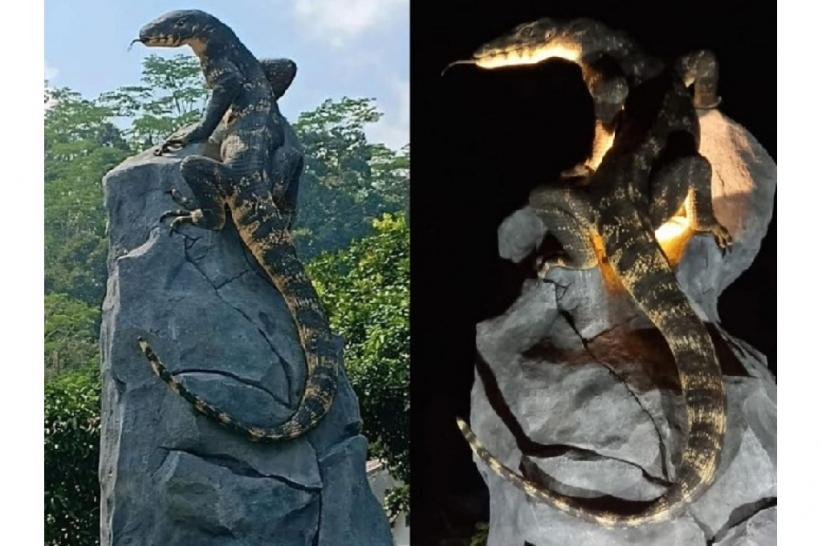 Siapa Pembuat Patung Biawak Wonosobo? Ternyata Seniman Lulusan ISI Solo