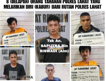title Jebol Dinding Sel, 8 Tahanan Polres Lahat Kabur Jebol Dinding Sel, 8 Tahanan Polres Lahat Kabur