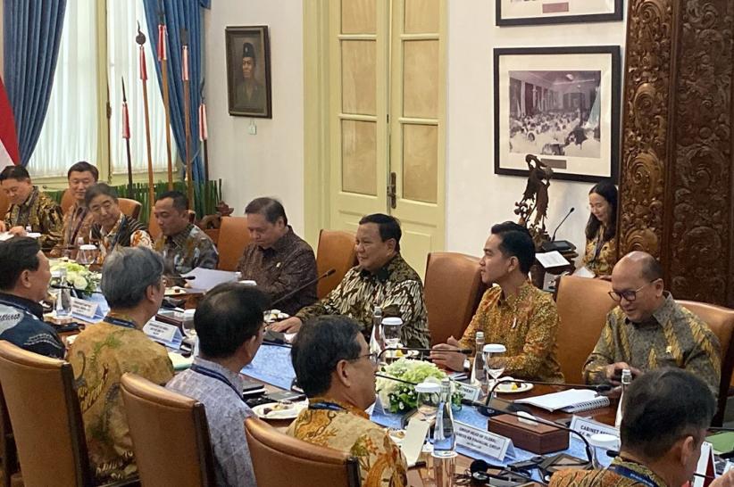 Presiden Prabowo bersama Wapres Gibran Sambut Delegasi Federasi Industri Korea - Bagian 1