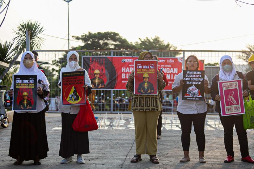 Aksi Buruh Peringati Hari Berkabung Internasional di KBN Cakung - Bagian 3