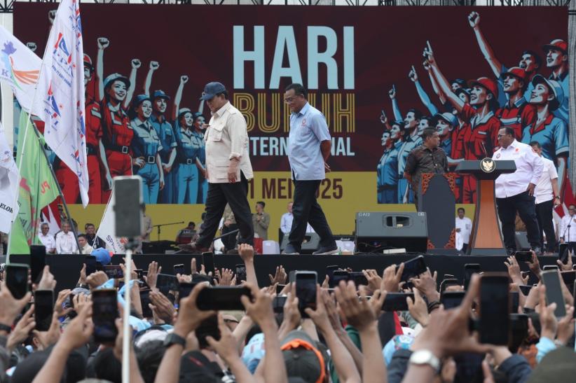 Presiden Prabowo Hadiri Hari Buruh 2025, Janji Bentuk Satgas PHK - Bagian 2