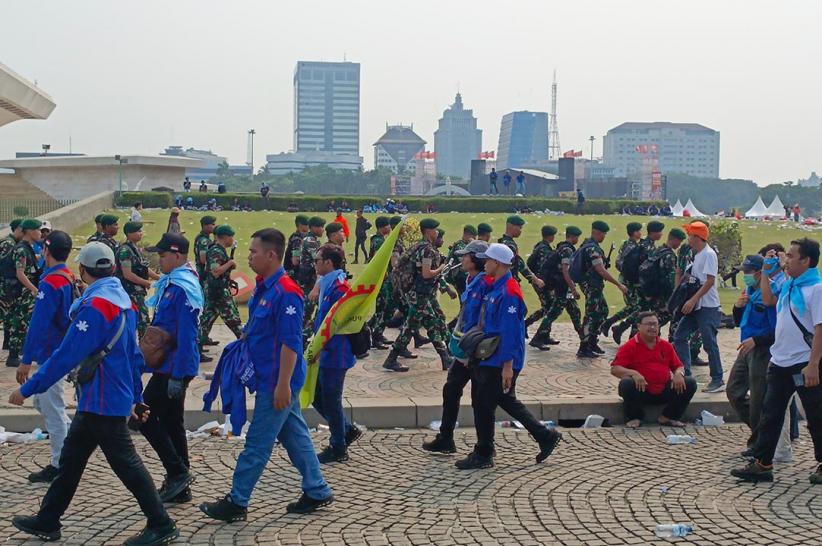 Peringatan Hari Buruh 2025 di Monas Berlangsung Kondusif - Bagian 2